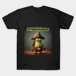 The Plundering  Guacateer - Avocado Pirate Art T-Shirt